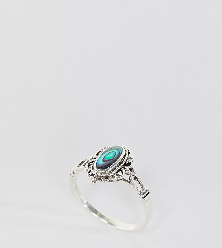Kingsley Ryan Sterling Silver Abalone Stone Ring - Silver