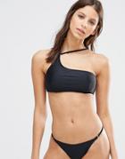 Evil Twin One Shouldered Bikini Top - Black