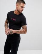 Emporio Armani Muscle Fit Chest Logo T-shirt In Black - Black