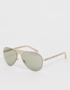 Versace 0ve2189 Aviator Sunglasses - Gold