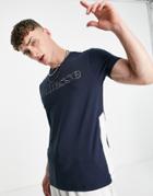 Ellesse Reflective Chest Logo T-shirt In Navy