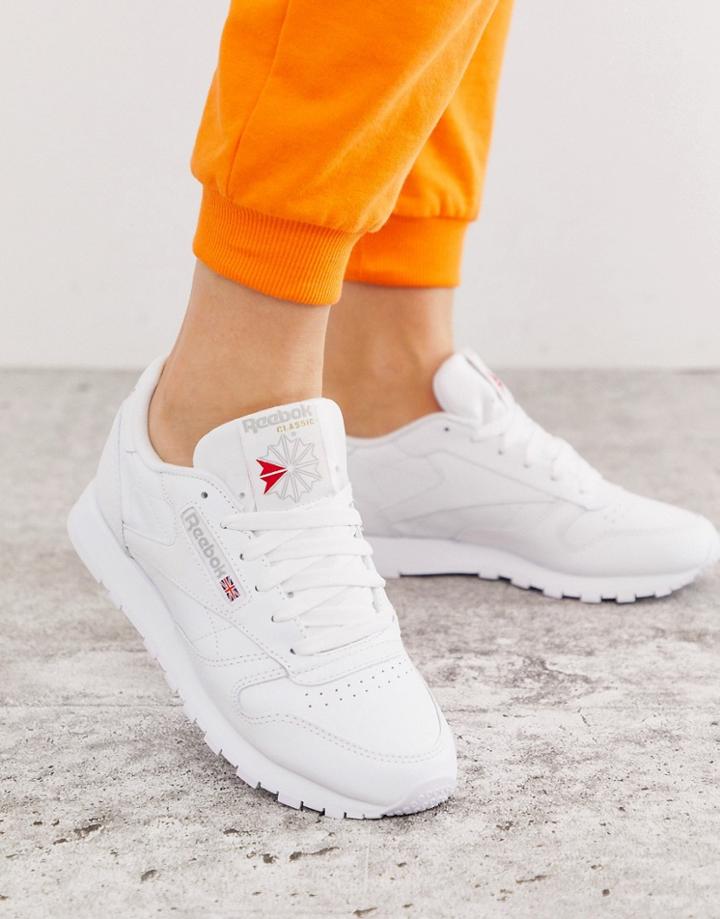 Reebok Classic White Leather Sneakers
