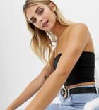 Collusion Bandeau Top - Black