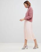 Y.a.s Pleated Midi Skirt-pink