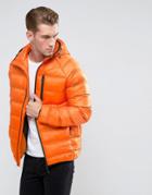 Bellfield Lightweight Padded Jacket With Hood - Orange
