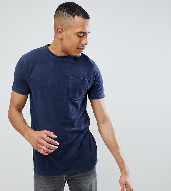 Jacamo T-shirt In Navy Towelling - Navy