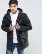 Fred Perry Parka In Dark Racing Green - Green
