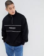 Sweet Sktbs 1/4 Zip Sweat In Black - Black