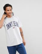 Tommy Jeans Collegiate Capsule T-shirt In Gray - Gray
