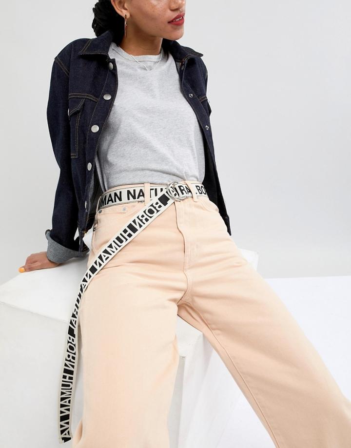 Weekday Limited Collection Webbed Utah Belt - White