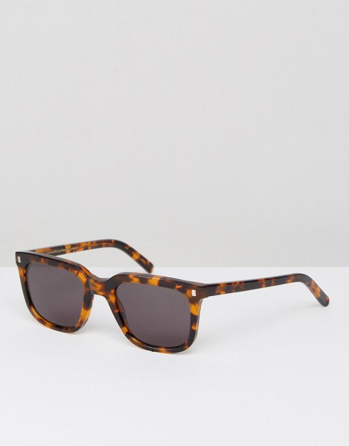 Monokel Eyewear Robotnik Square Sunglasses In Havana Tort - Brown