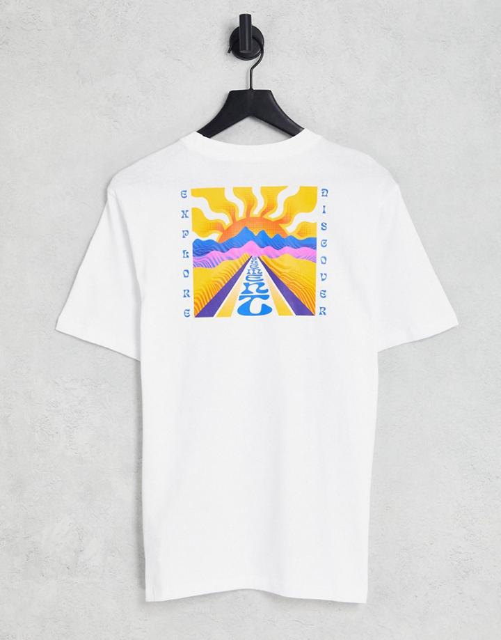 Element Eyota Back Print T-shirt In White