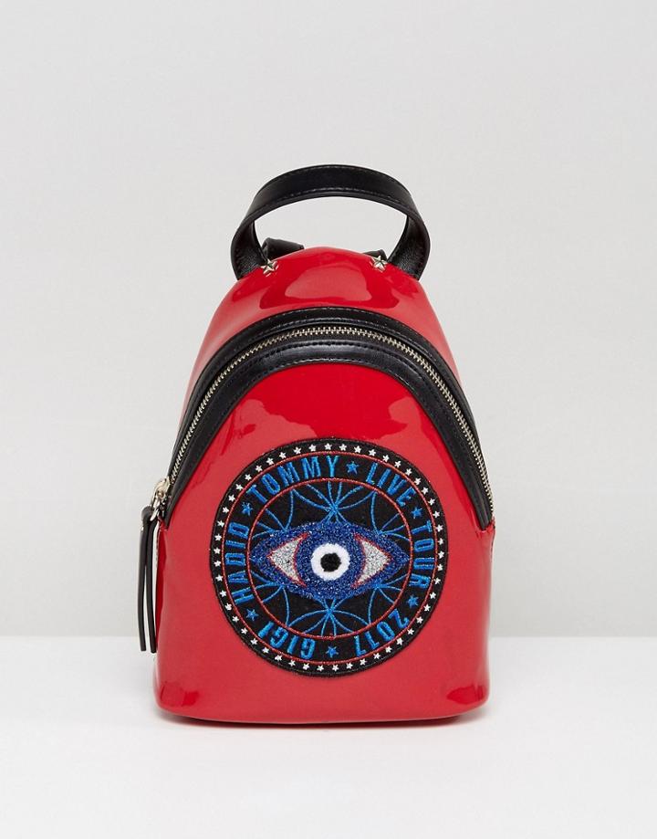 Gigi Hadid Micro Backpack With All Seeing Eye - Black