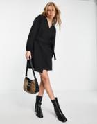 & Other Stories Ecovero Belted Mini Dress In Black