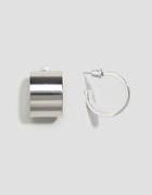 Asos Wide Hoop Earrings - Silver