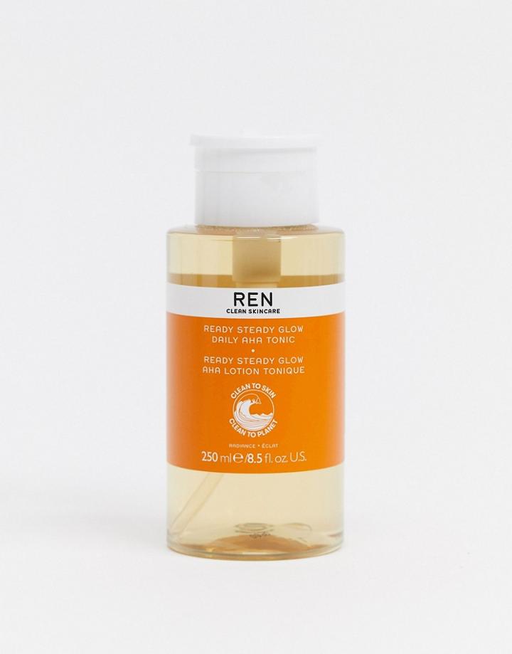 Ren Clean Skincare Ready Steady Glow Daily Aha Tonic 8.5 Fl Oz-no Color