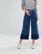 Tommy Hilfiger Denim Midrise Two Tone Culotte - Blue