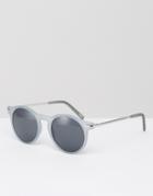 Monki Metal Arm Sunglasses - Blue
