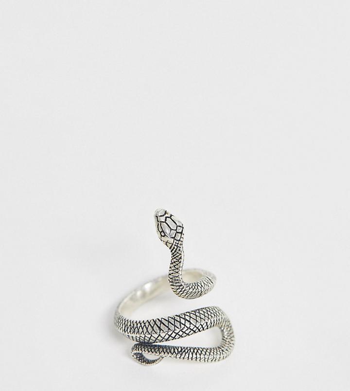 Serge Denimes Snake Ring In Sterling Silver