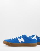 New Balance 210 Court Sneakers In Blue With Rubber Sole-blues