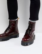 Dr Martens Vegan Jadon Ii Lace Up Boots In Red - Red