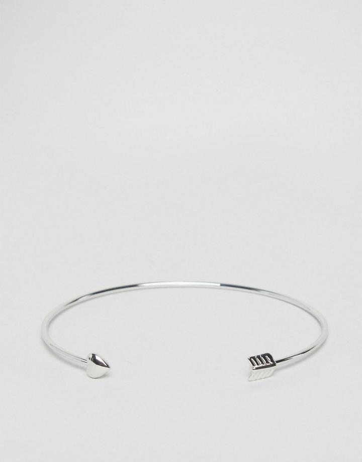 Ted Baker Cupids Arrow Ultra Fine Cuff - Silver