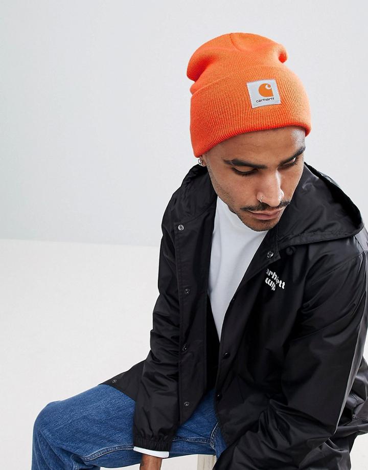 Carhartt Wip Watch Beanie In Orange - Orange