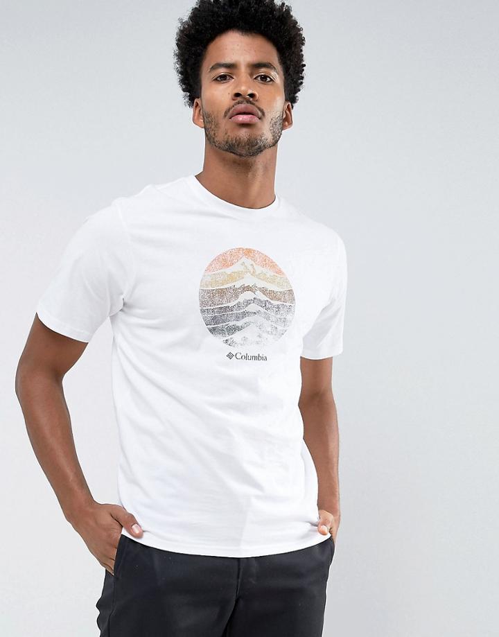Columbia Mountain Sunset T-shirt In White - White