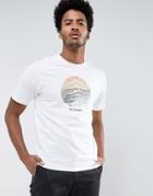 Columbia Mountain Sunset T-shirt In White - White