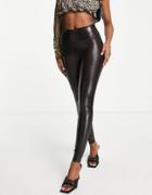 Spanx Faux Leather Croc Legging In Black