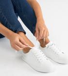 Asos Design Wide Fit Dustin Lace Up Sneakers - White