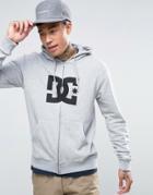 Dc Star Zip Thru Hoodie - Black