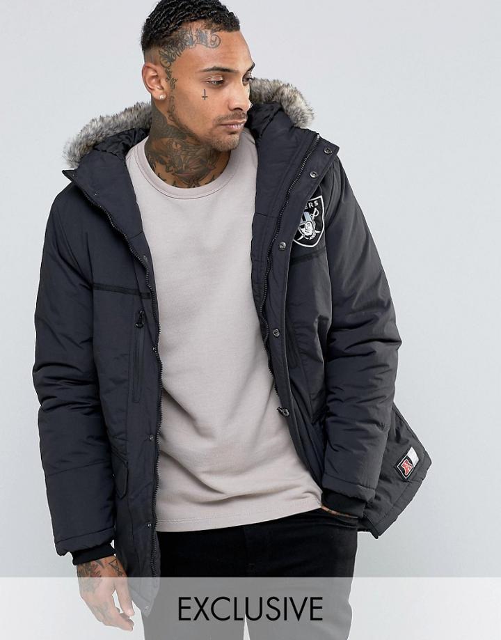 Majestic Raiders Parka Exclusive To Asos - Black