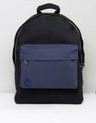 Mi-pac Canvas Backpack In Black/navy - Black