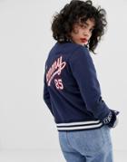 Tommy Jeans Varsity Bomber Jacket - Navy