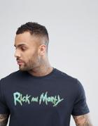 Asos Rick And Morty Relaxed T-shirt - Navy