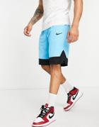 Nike Basketball Dri-fit Icon Polyknit Mesh Shorts In Aqua-blue