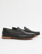 Silver Street Suede Embossed Loafer In Black - Black