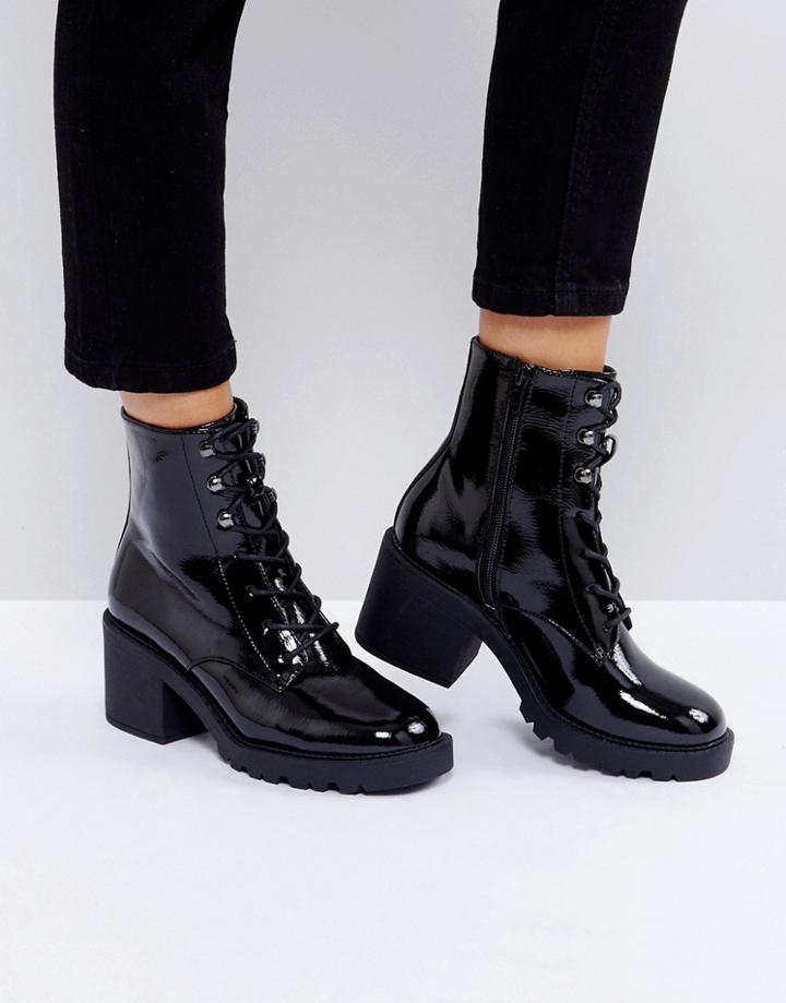 Asos Rory Lace Up Boots - Black