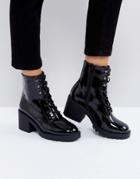Asos Rory Lace Up Boots - Black