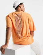 Asos 4505 Oversized T-shirt With Back Print-orange
