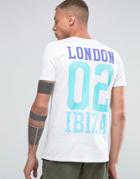 Abuze London X Amnesia 02 Ibiza Back Print T-shirt - White