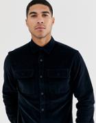 Jack & Jones Core Utility Cord Shirt In Navy - Navy