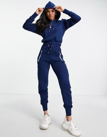 Pindydoll Oleana Hoodie And Sweatpants Tracksuit Set-navy