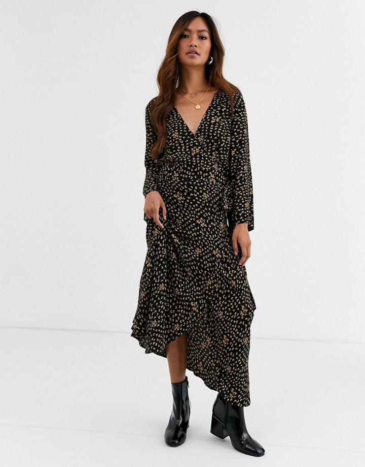 Leon & Harper Ruppert Print Wrap Dress