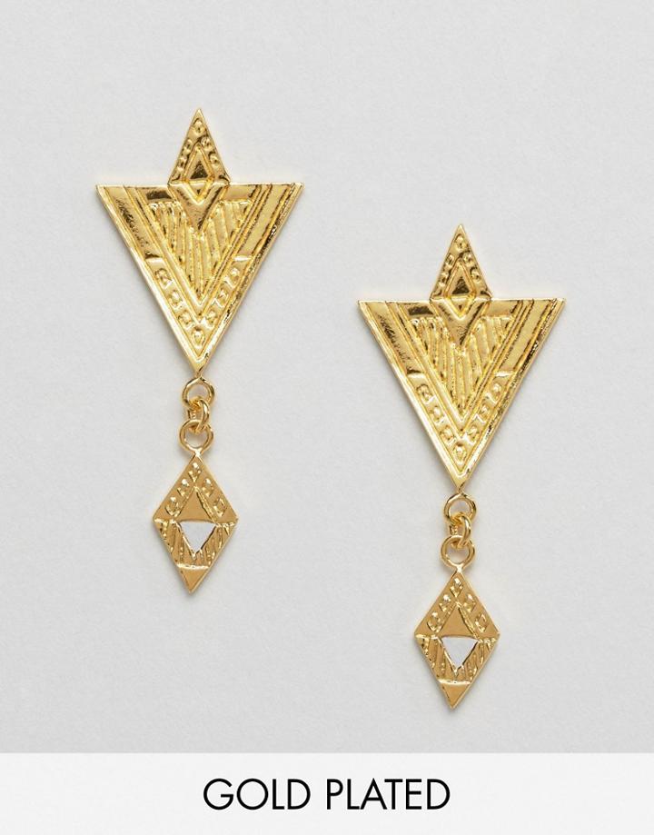 Gorjana Gold Plated Shae Drop Earrings - Gold
