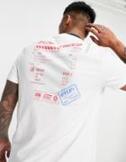 Asos Design Organic T-shirt In White With Back Print