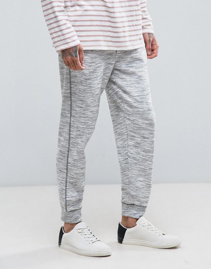 Mango Man Slim Fit Joggers In Light Gray - Gray