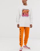 Crl By Corella Sweatpants In Orange With Side Detail