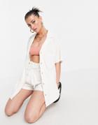 Rhythm Josie Knitted Beach Set Shirt In White